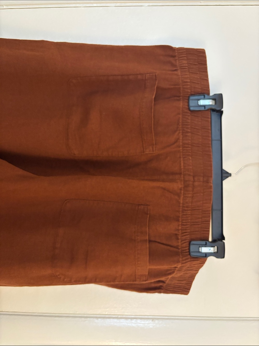 Old Navy Wide-Leg linen Pants in Rust Brown - Picture 7 of 11